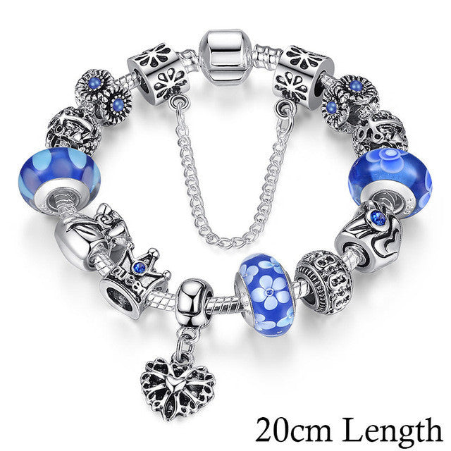 Silver Queen Charm Bracelet