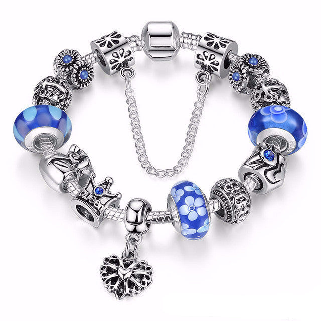 Silver Queen Charm Bracelet