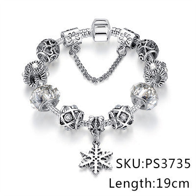 Antique DIY Crystal Charm Bracelet
