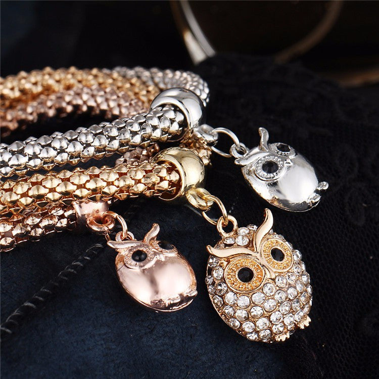 Owl Crystal Bracelet