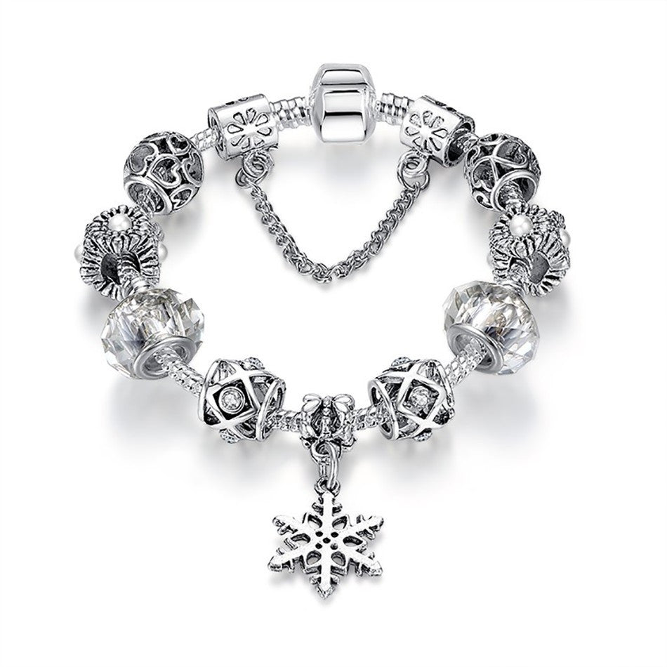 Antique DIY Crystal Charm Bracelet