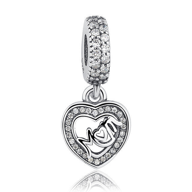 Silver Flower Pendant Bracelet