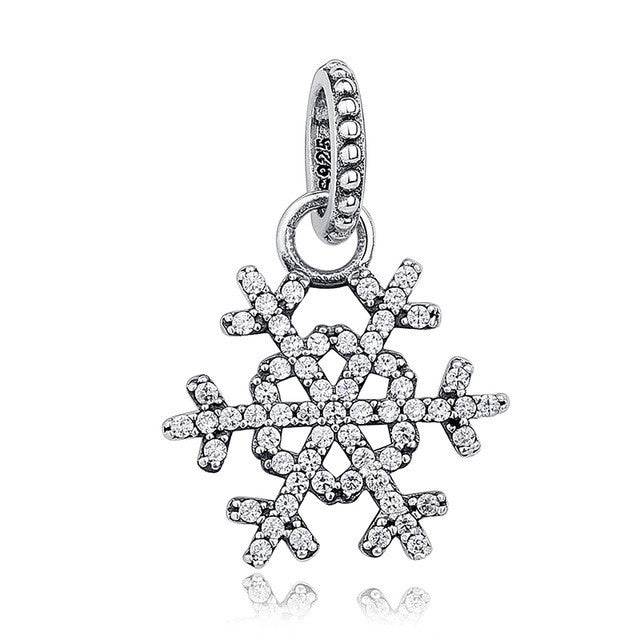 Silver Flower Pendant Bracelet