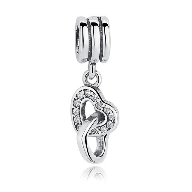 Silver Flower Pendant Bracelet