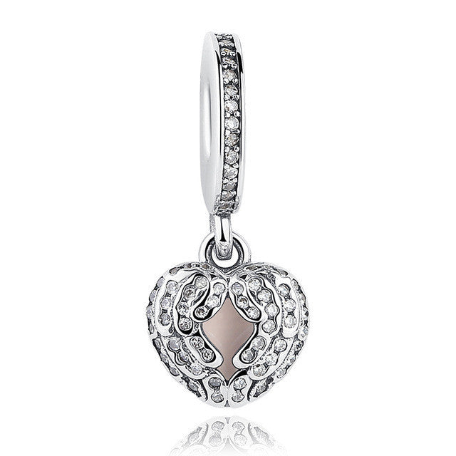 Silver Flower Pendant Bracelet