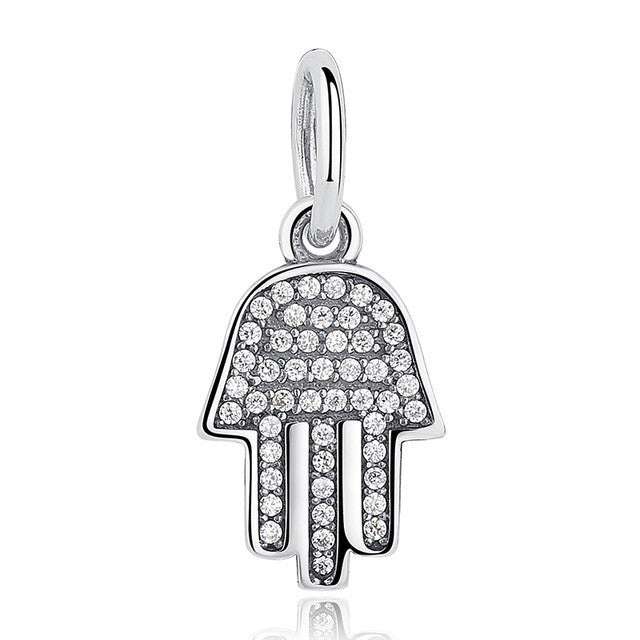 Silver Flower Pendant Bracelet