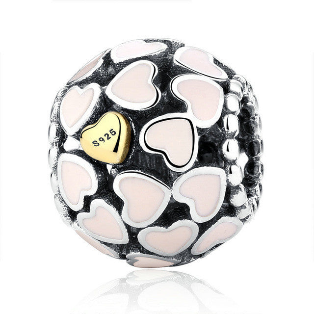 Sterling Silver Heart Beads