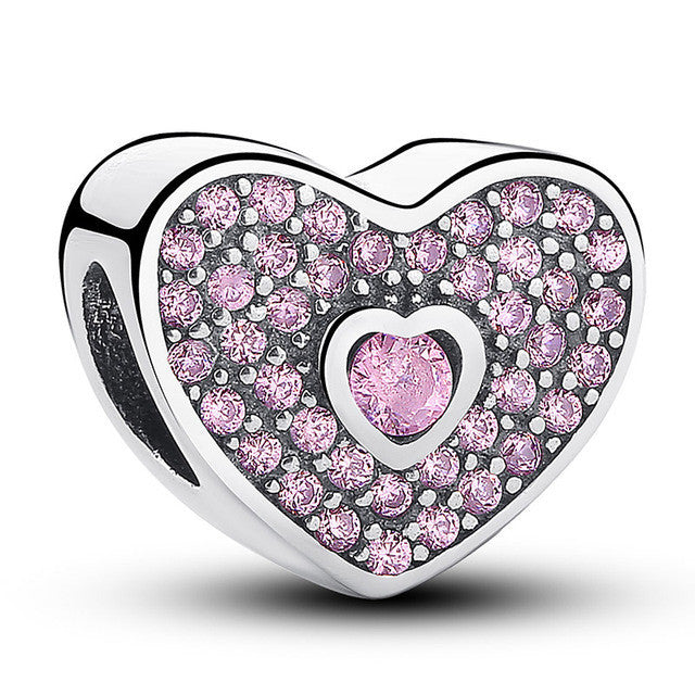 Sterling Silver Heart Beads