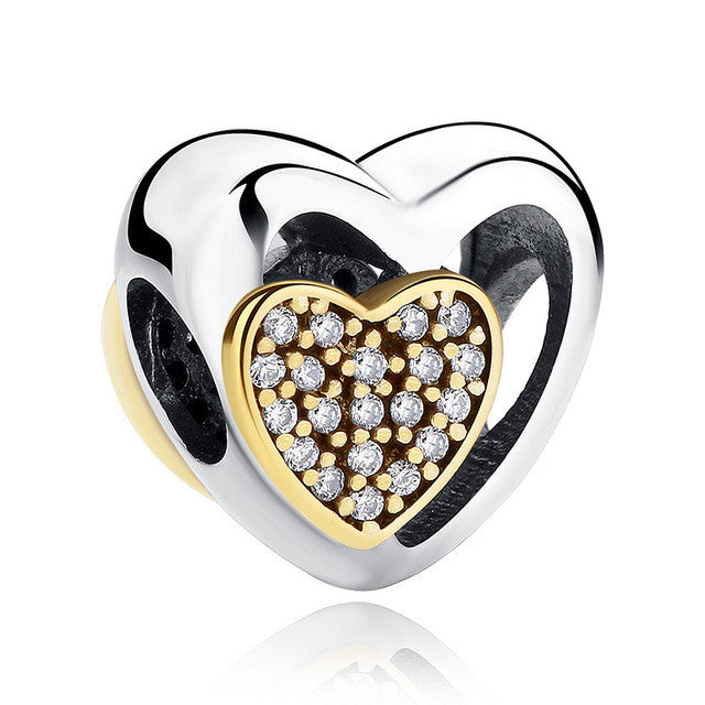 Sterling Silver Heart Beads