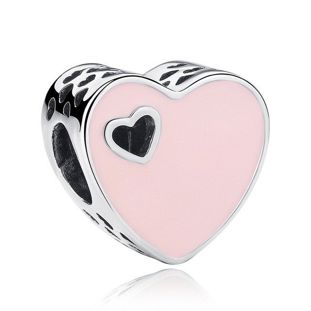 Sterling Silver Heart Beads